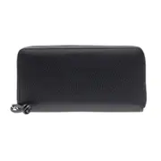 [EMPORIO ARMANI] EMPORIO ARMANI Grained leather zip-around wallet Man One Size One Size Black