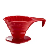 在飛比找PChome24h購物優惠-Tiamo V02長柄陶瓷咖啡濾杯組-紅色(HG5534R)