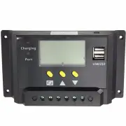 12V 24V Pwm Solar Panel Regulator Charge Controller Usb Charge Port