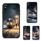 For iPhone XS 11 12 13 14 15 16 Pro Max winter silver bullet train Durable Cover