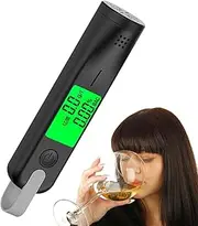 Alcohol Breathalyzer Tester – Compact Digital Sensor, Handheld BAC Level Detector | Rechargeable Breath Check Device, Easy Use LCD Display Analyzer for Drivers Personal Safety Monitoring Tool