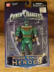 Power Rangers Green Ranger Item #10311 HEROES Series 5 Sealed BANDAI 1996-2002