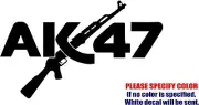 Vinyl Decal Sticker - AK47 Gun #12 Car Truck Bumper Window Laptop JDM Fun 12"