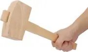 Wooden Mallet Hammer 350Mm/13.8In Woodworking Carving Tool Carpenter