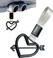 Heart-Shaped Car Handle Straps,Creative Heart-Shaped Pull Ring Pendant - Car Interior Accessory Automotive Exterior Decoration for Neighbor