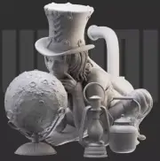 1/24 Resin tellurian & Witch Unassembled Unpainted 1212-wy