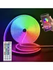 Flexible RGB Strip Lights with Bluetooth Remote Control (16.4ft )