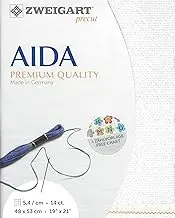 Precut Zweigart Stern-Aida Star 14 Count White Opalescent 3706/11