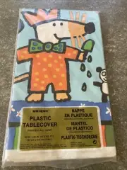 New Sealed Mandy Lucy Cousins Birthday Party Plastic Tablecloth 54 X 84