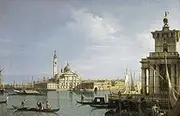 The Island of San Giorgio Maggiore Venice Poster Print by Giovanni Antonio Canal (24 x 36)