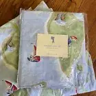 Pottery Barn Kids Explorer Island Animal Sailing Twin Flat Sheet Pillow Case SET