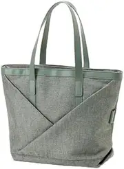 Isaac Linen Like Tote Bag, Initial Tote Bag, Size M