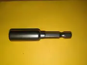 50mm Long Magnetised Screwdriver solid 1 piece Bit holder extension for 1/4" hex