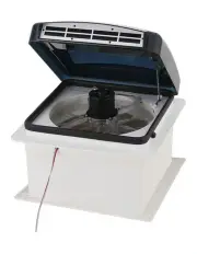 [Weisshorn] Caravan Air Vent Roof Hatch 12V in White/Black