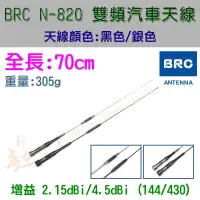 在飛比找露天拍賣優惠-[ 超音速 ] BRC N-820 超寬頻 無線電 雙頻 車