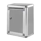 Metal Suggestion Box with Key Lock Key Lock Mailbox for School Business Home