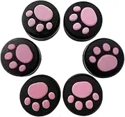 OSTENT 6 x Silicone Thumb Grip Stick Cap Cover Skin for Nintendo Switch Joy-Con Controller Color Pink