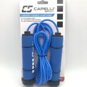 Capelli Sport Jump Rope Comfort Foam Handles 9 Foot Non Slip Grip