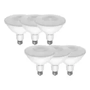 6 Pack Indoor/Outdoor Led Flood Light Waterproof PAR38 LED Bulb,Dimmable,3000...