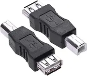 ROÉKO 2 Pack USB 2.0 A Female to B Male Adapter, Compatible for Printer Fax Machine Hard Drive