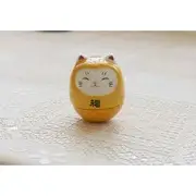 Lucky Cat Ceramic Resin Yellow - One Size