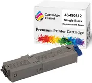 Black Compatible Toner Cartridge for OKI 46490612 (7,000 Pages) for OKI C532 C532dn MC563 MC563dn MC573 MC573dn