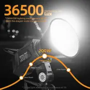 YONGNUO YNRAY200 Bi-Color 2500K-6500K APP Control COB Led Video Light Spotlight