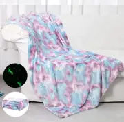 Glow in The Dark Blanket Unicorns Gifts for Girls,Unicorn Party Blankets,Lumi...