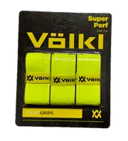 Volkl Super Perf Over Grip Neon Yellow Overgrip Tennis Squash Badminton - 3 Pack
