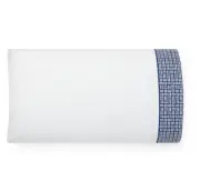 Lauren Ralph Lauren Nicola Basket-Weave Cotton Pillowcase PAIR - STANDARD - Navy