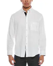 TailorByrd Solid Linen-Blend Shirt