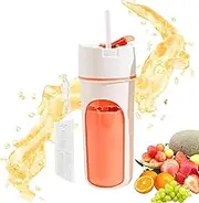 Cup Mixer Blender - Mixer Juice Blender | Multifunctional with Straw Rechargeable 480Ml Water Bottle for Home Fruit Drinks Sport Camping Travel Juicing Hiking Meal Prep Trips