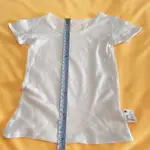 優衣庫UNIQLO 兒童純棉白色透氣短袖T恤上衣 100 CM 內搭衣 二手