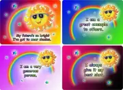 Set of 3 Children's assorted Affirmation Cards and Memory Game Cards