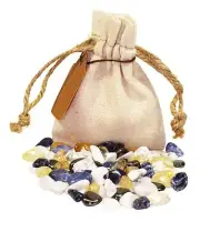Knowledge Power Pouch Healing Crystals Stones Set Tumbled Natural Gemstones