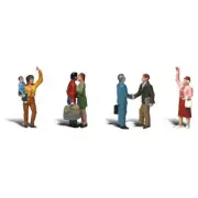 Woodland Scenics A2193 N-Scale Goodbye People, Waving, Kissing & Shaking Hands