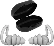 Swimming Earplugs - Silicone Water Earplugs - Noise Reduction Ear Protection for Pool Beach Surfing Snorkeling Kayaking Canoeing