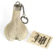 Australian Red Kangaroo Scrotum Keychain