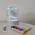 Bedside Lamp with Message Board Kid Bedroom Sleep Light 16 Color Changing Touch