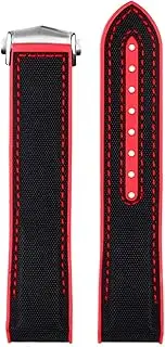 [BKUANE] Silicone Nylon Watchband For Omega Seamaster 300 Speedmaster 8900 Planet Ocean 20mm 22mm 21mm Watch Strap Tools