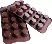 New! 2 Pack Webake Bite-Size Silicone Candy Chocolate Molds Baking Keto (B6)