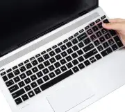 Black Silicone Keyboard Cover for HP Pavilion Envy 15.6 and 17 Laptops