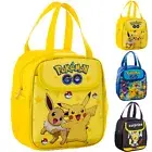 Cartoon Pikachu Insulated Lunch Pack Bag Kids Boys Girls School Food Picnic Box
