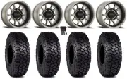 Method 409 15" Wheels Grey (5+2) 30" Intersect Tires RZR XP 1000 / PRO XP