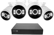 Swann AdvancedX™ 4K Wired NVR Security Camera System, 8 Channels, 4 PoE Outdoor Cameras, 1TB Hard Drive Storage, Color Night Vision, Video Analysis