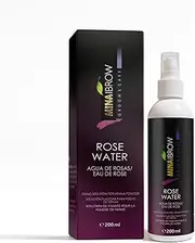Mina Rose Water Facial Toner And Eyebrow Henna Tint Fixing Solution| Calming & Soothing, Suitable For All Skin Types | Organic, Refreshing Natural Rose Water | 200ml