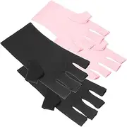 HONMEET Manicure Gloves Uv Protection Cotton Nail Uv Gloves for Hands Protection