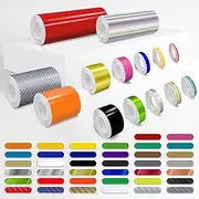 Self-Adhesive Vinyl Pin Stripe Roll Decal Sticker Tape 32ft 9.80m - Satin Black, 1/4" | 6mm, Universally Compatible for Cars, Trucks, Vans, Motorcycles, Bikes, Helmets, Arts & Crafts