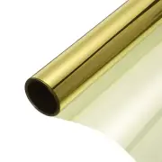 Reflective Window Film One Way Daytime Mirror Privacy Film,Gold Silver 23"x6'