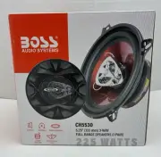 Boss CH5530 5.25" 225 Watt 3-Way Full Range Car Audio Speakers Chaos Series